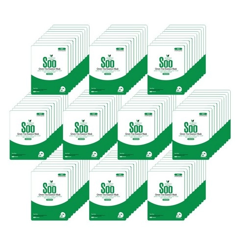 Soo Green Tea Sheet Mask, 100ea