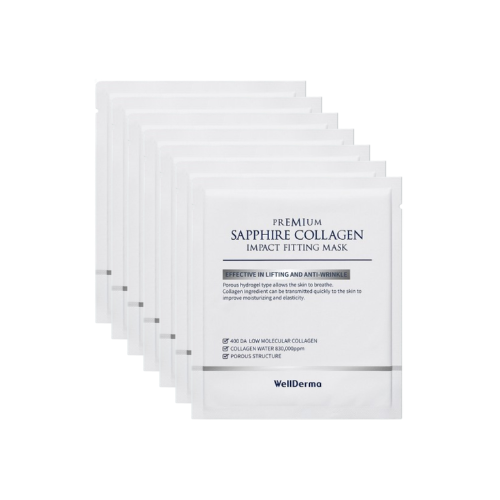 Premium Sapphire Collagen Impact Fitting Sheet Mask, 7ea, 1pack