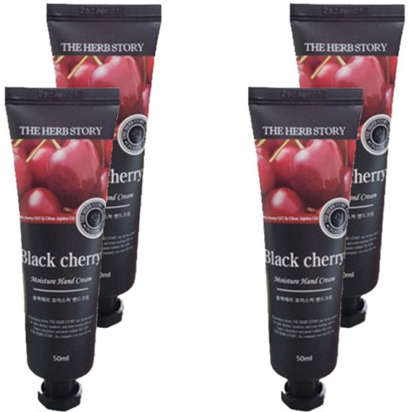 Black Cherry Moisture Hand Cream, 50ml+50ml+50ml+50ml