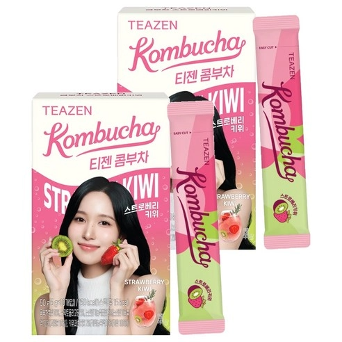 [UK EXCLUSIVE] Kombucha [Strawberry Kiwi], 10ea+10ea, 1pack