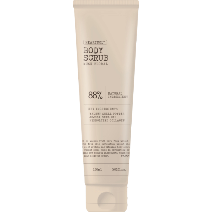 Heartnol Body Scrub [Musk Floral], 150ml, 1pack