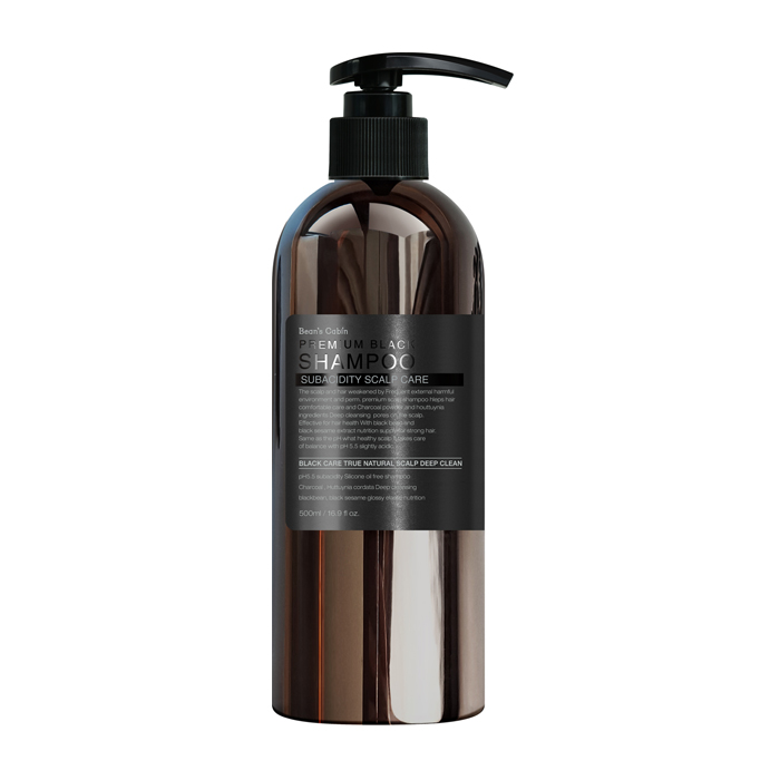 Premium Black Shampoo, 500ml, 1pack - Image 1