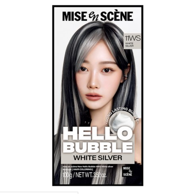 New Hello Bubble, 100g, 11WS White Silver, 1pack
