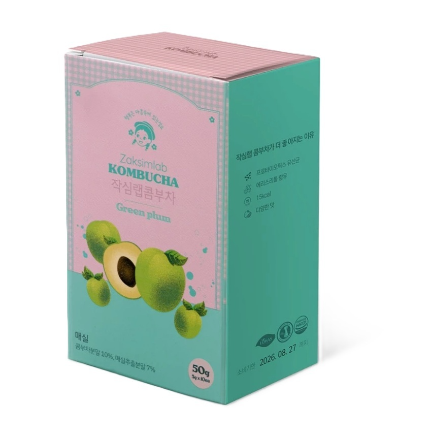 [UK EXCLUSIVE] Kombucha [Green Plum], 10ea, 1pack