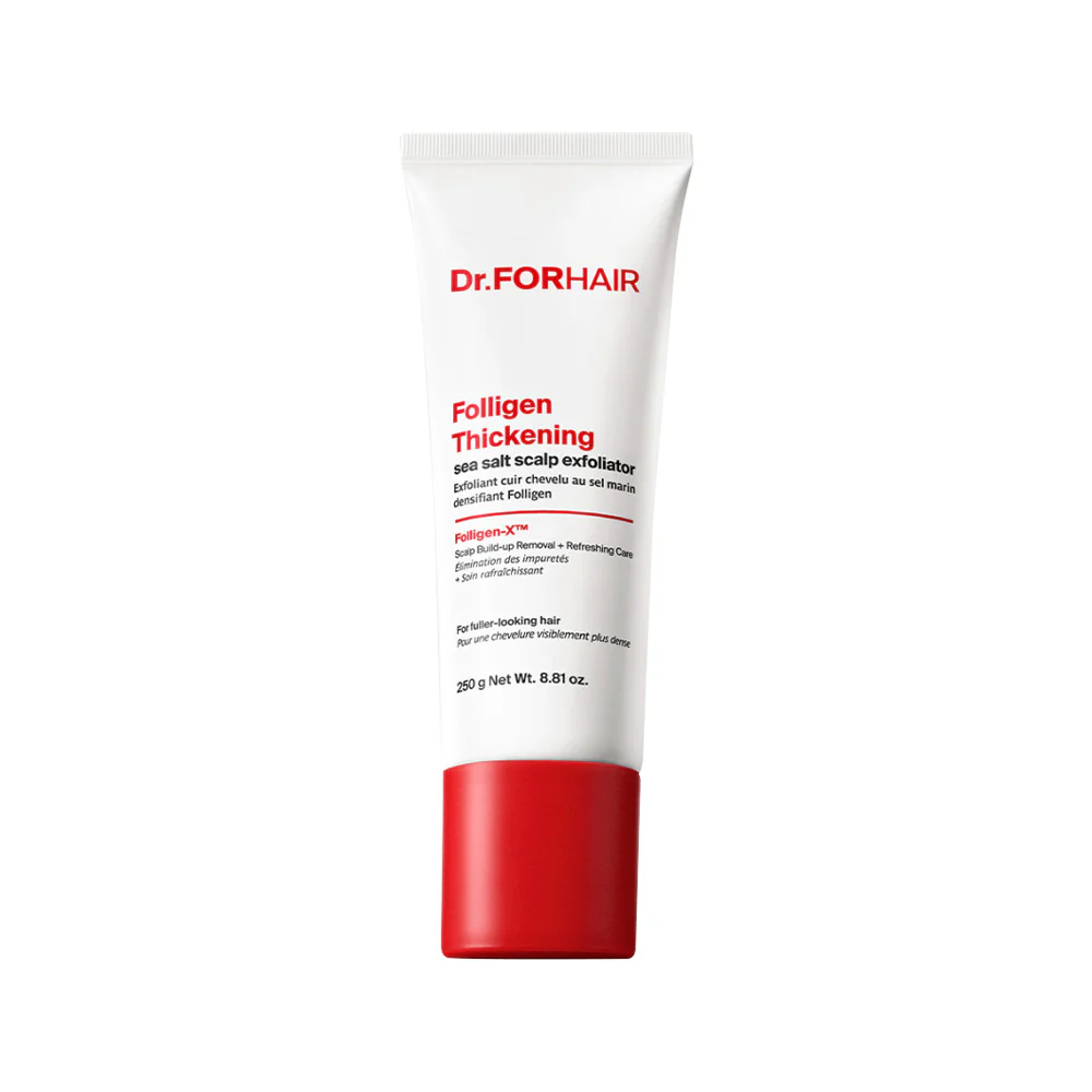 Folligen Thickening Sea Salt Scalp Exfoliator, 250g, 1pack