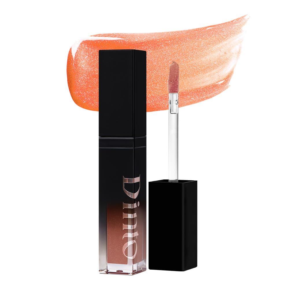 Pearl-Kissed Plumping Lip Glace, 4ml, 128 Tiger Lily, 1pack