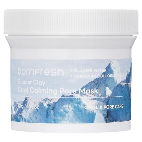 Glacier Clay Cool Calming Pore Mask, 120g, 1pack
