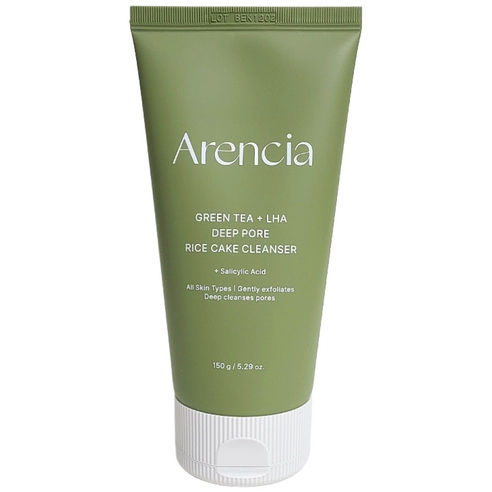 Green Tea + LHA Deep Pore Rice Cake Cleanser, 150ml, 1pack - Image 1