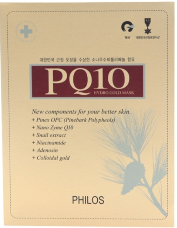 PQ10 Hydrogel Gold Mask, 5ea