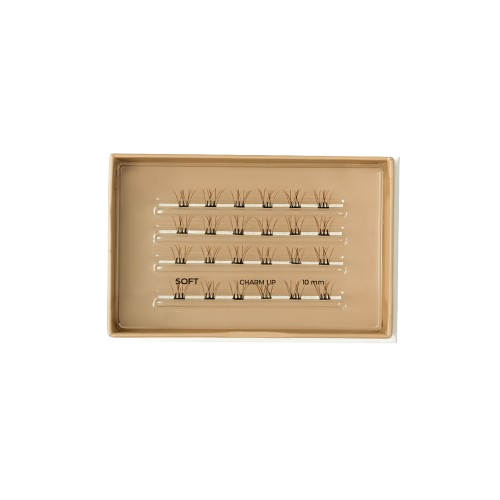 No Glue Eyelash M [Soft Brown], 24ea, 1pack - Image 1