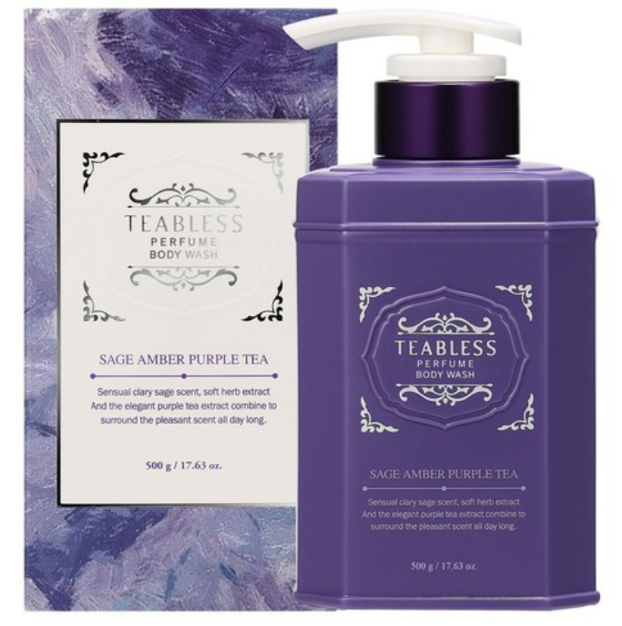 Sage Amber Purple Tea Perfume Body Wash, 500g, 1pack