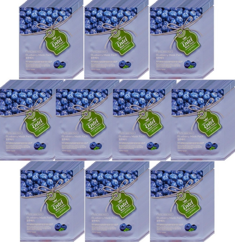 Blueberry Sheet Mask, 100ea