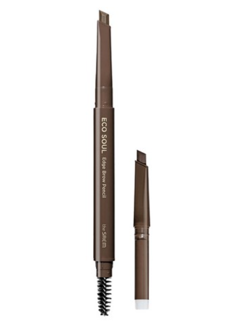 Eco Soul Edge Brow Pencil Set, 0.3g+0.3g, 02 Deep Brown, 1set - Image 1