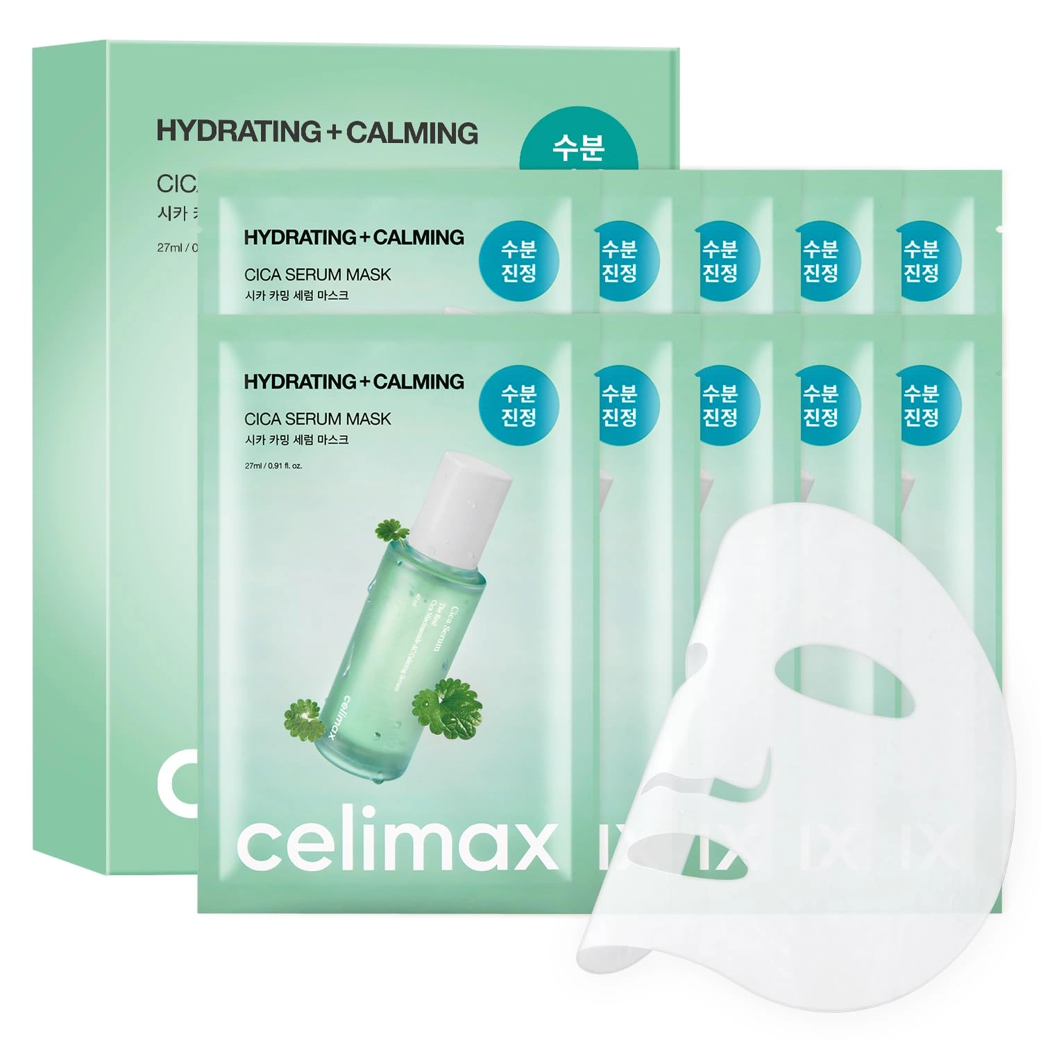 Hydrating + Calming Cica Serum Mask, 10ea