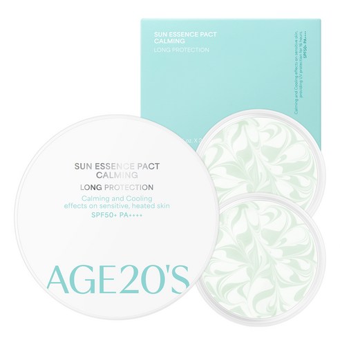 Sun Essence Pact Calming Long Protection [SPF50+/PA++++], 12.5g+12.5g(Refill), 1pack