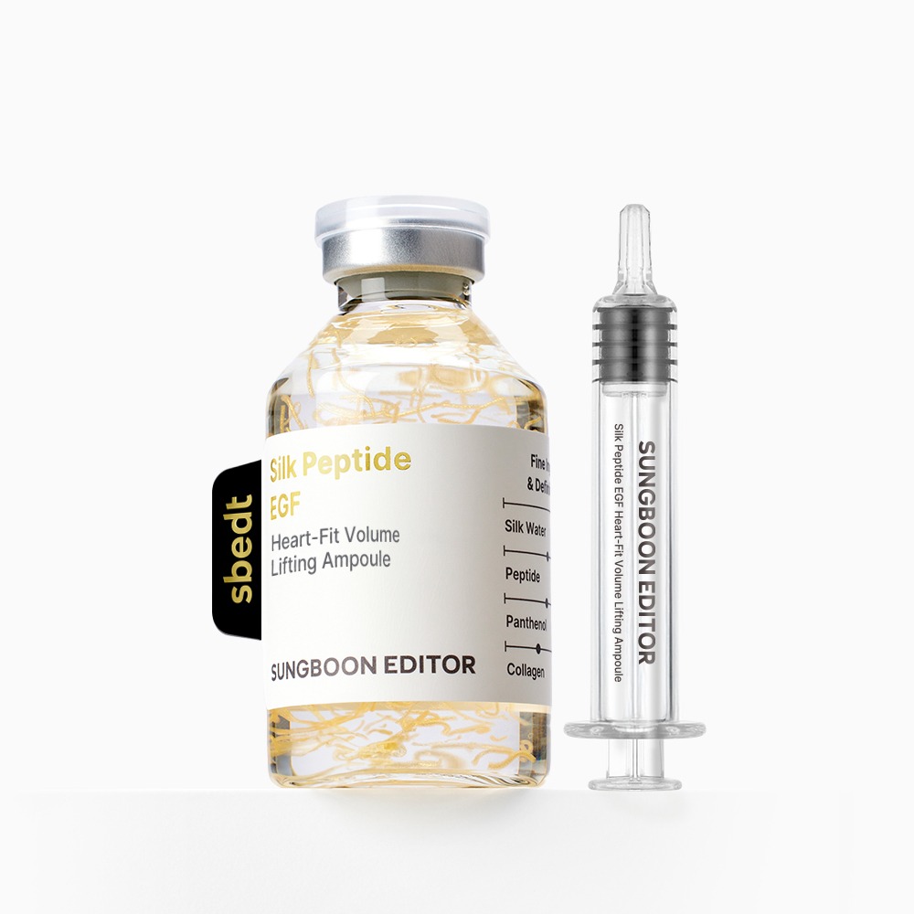 SUNGBOON EDITOR Silk Peptide EGF Heart Fit Volume Lifting Ampoule, 40ml