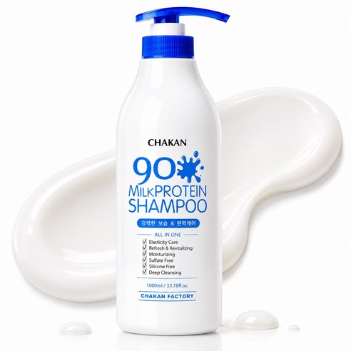 Milk Protein 90 Shampoo, 1,000ml, 1pack