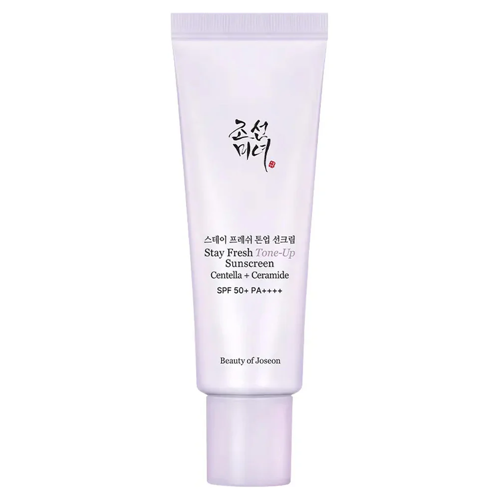 Stay Fresh Tone-Up Sunscreen Centella + Ceramide SPF 50+ PA++++, Purple