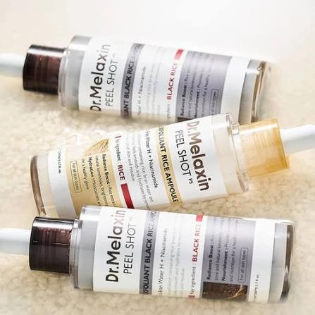 Peel Shot Gomage White Rice/Black Rice Ampoule Duo - Image 4