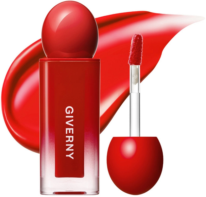 Dewy Lip Glaze, 4.9g, 06 Lychee Red, 1pack