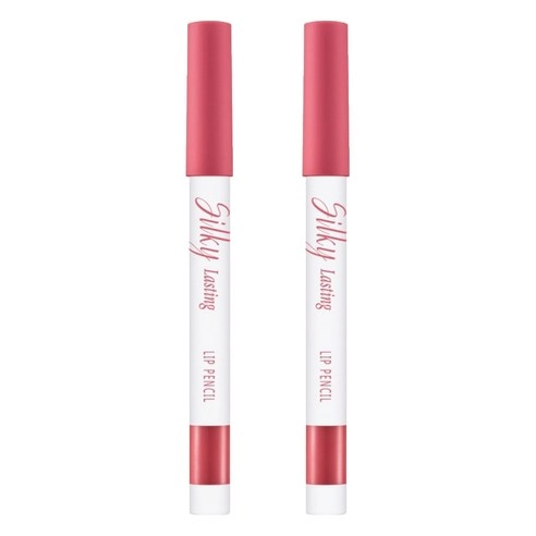 Silky Lasting Lip Pencil, 0.25g, Angel Cheeks, 2ea