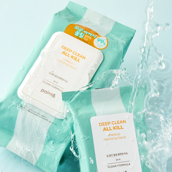 Deep Clean All Kill Makeup Cleansing Tissue, 80ea, 1pack - Image 2