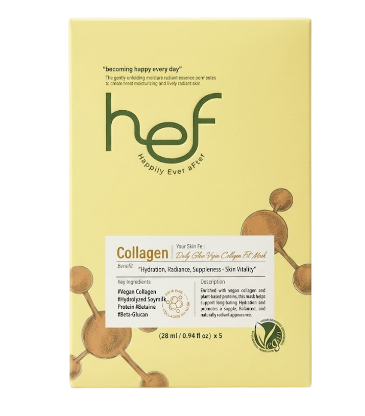 Your Skin Fit Daily Glow Vegan Collagen Fit Mask, 5ea, 1pack