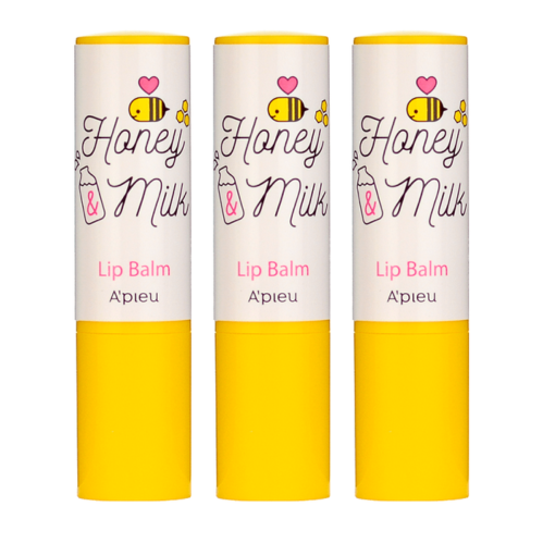 Honey & Milk Lip Balm, 3.3g, 3ea