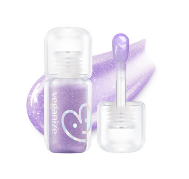 4D Jewel Shine Lip Oil Pearl Gloss, 4g, 06 Midnight Plum, 1pack
