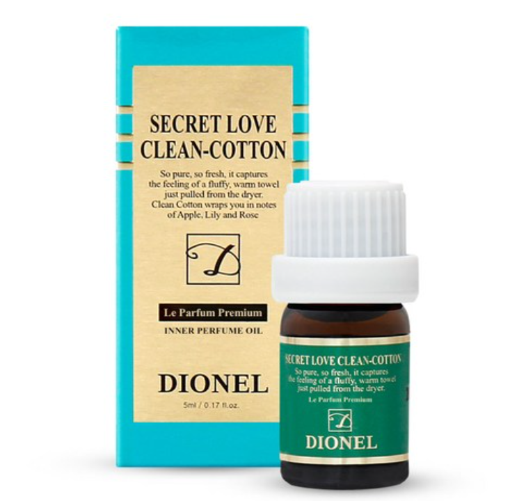 Secret Love Aroma Perfume Oil [Clean Cotton], 5ml, 1pack