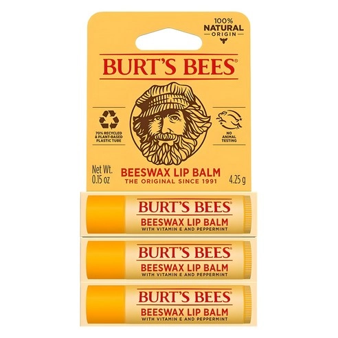 Beeswax Lip Balm, 4.25g, 3ea