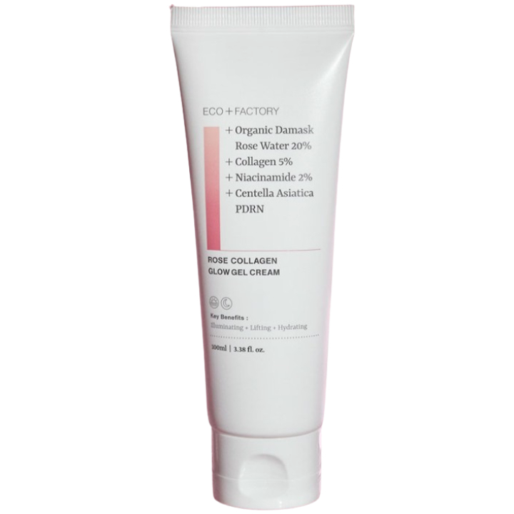 Rose Collagen Glow Gel Cream, 100ml, 1pack