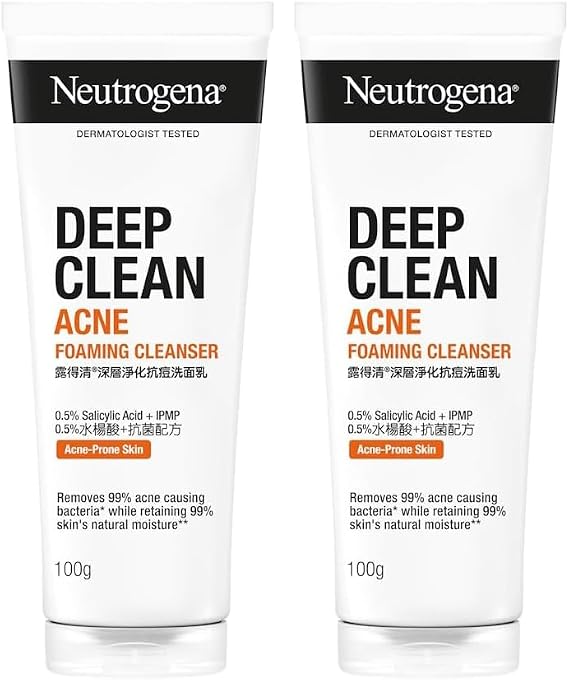 Deep Clean Acne Foaming Cleanser, 100g, 2ea