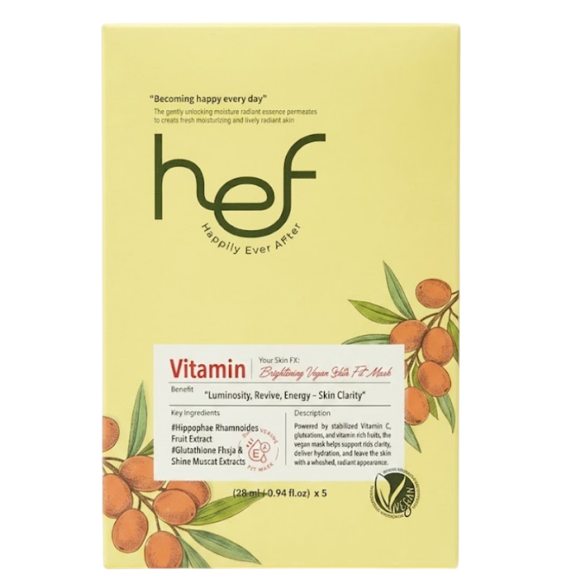 Your Skin Fit Brightening Vegan Vita Fit Mask, 5ea, 1pack