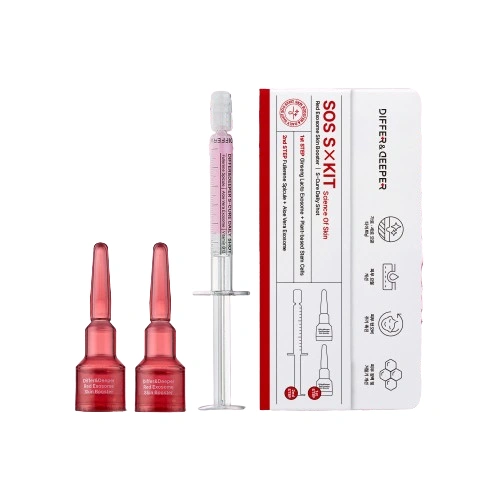 SOS S Kit (Red Exosome Skin Booster + S-Cure Daily Shot), 3ea