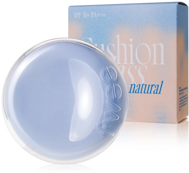 Cushion Glass Natural [SPF50+/PA+++], 13g, Clear Glass, 1pack