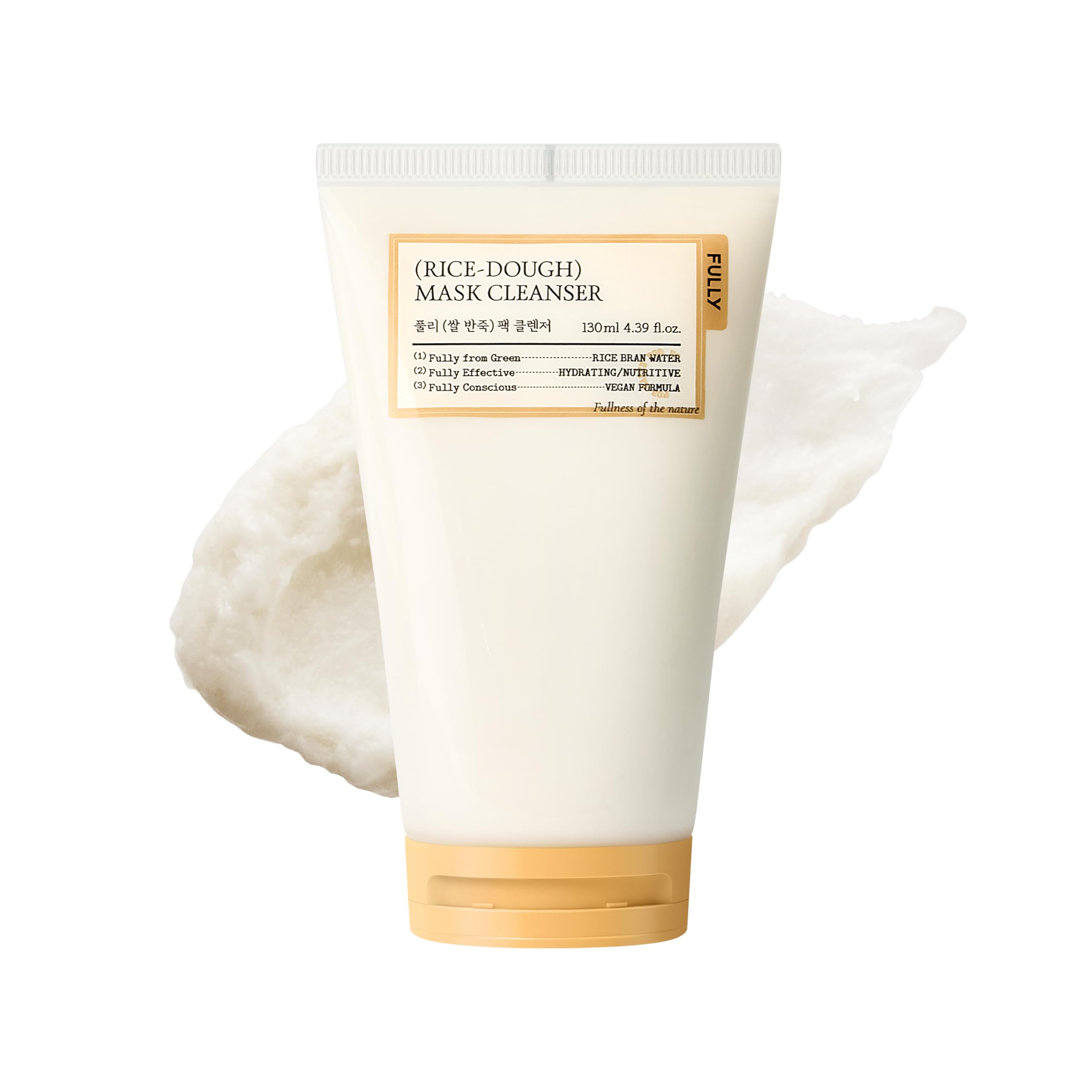 Rice Dough Pack Cleanser, 130ml, 1pack