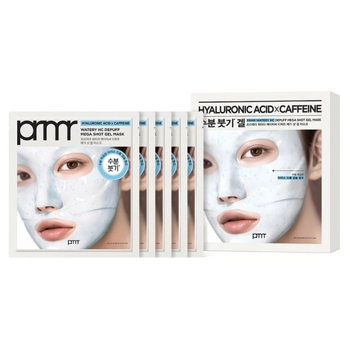 Watery HC Depuff Mega Shot Gel Mask, 5ea, 1pack