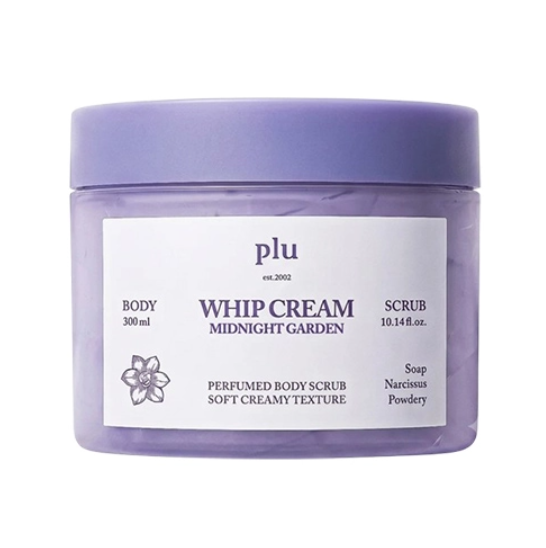 Perfumed Whip Cream Body Scrub [Midnight Garden], 300ml, 1pack