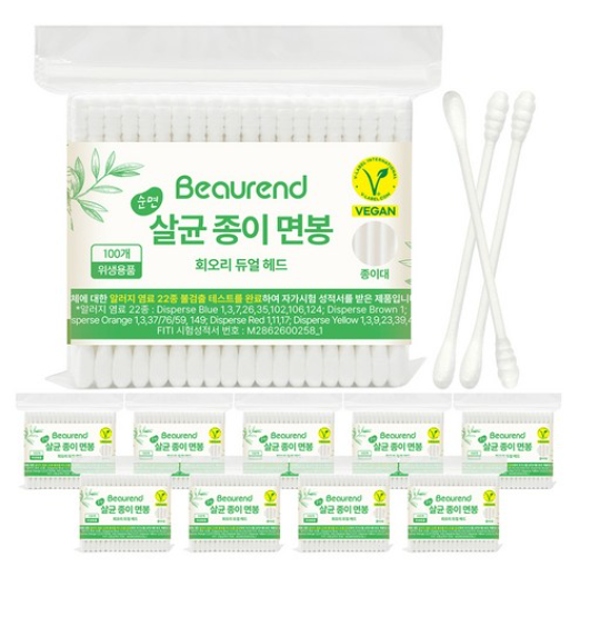 Cotton Paper Swab, 100eax10