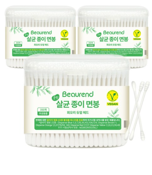 Cotton Paper Swab, 350eax3
