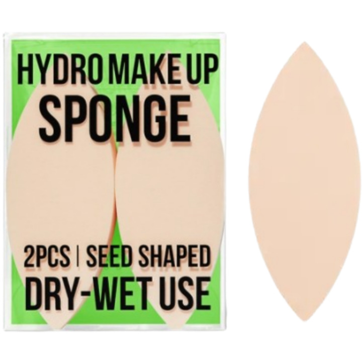 Water Glow Makeup Seed Sponge, 2ea, 1pack