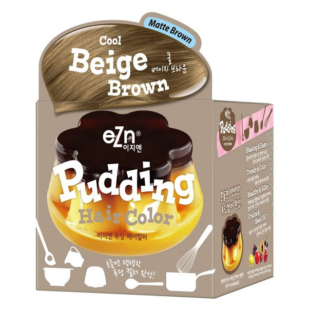 Pudding Hair [Cool Beige Brown] 70mlx2ea
