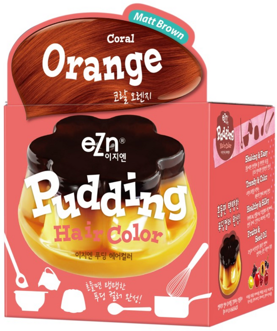 Pudding Hair [Coral Orange] 70mlx2ea
